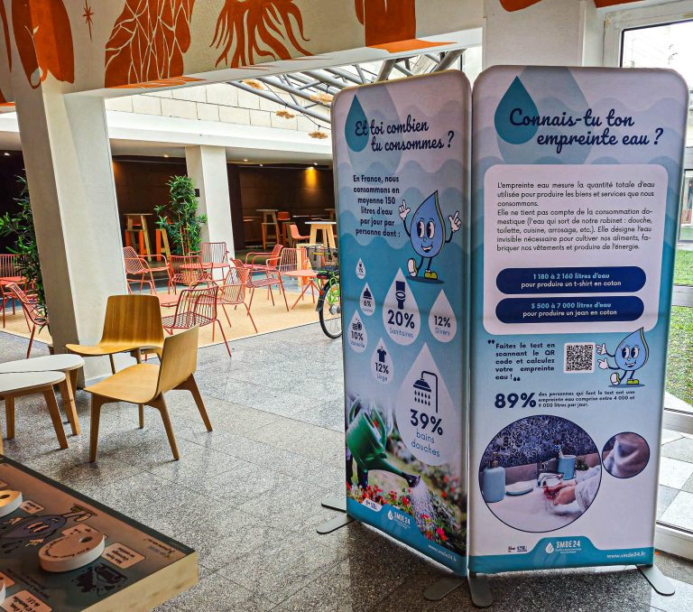 Exposition pédagogique eau potable SMDE 24