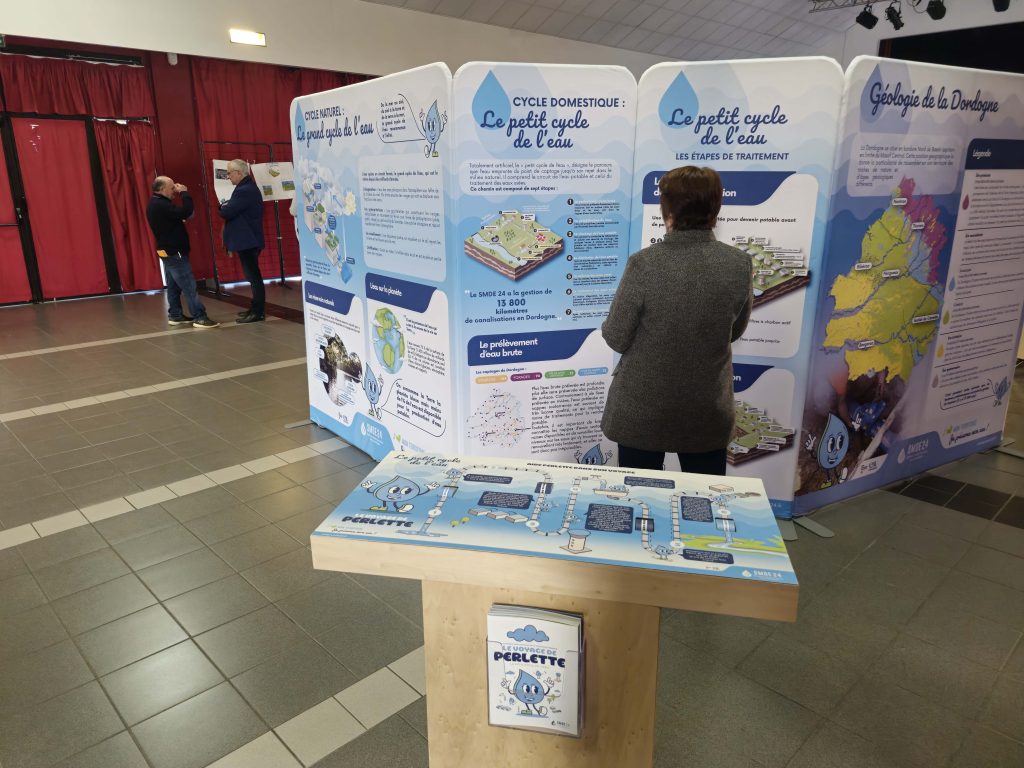 Exposition pédagogique eau potable SMDE 24