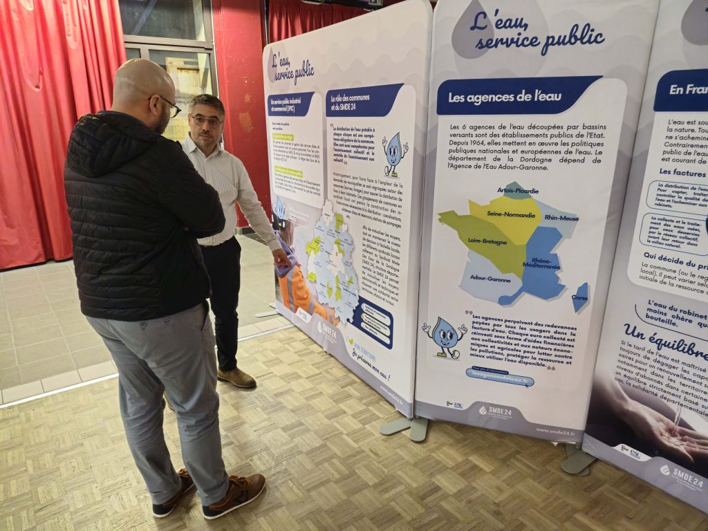 Exposition pédagogique eau potable SMDE 24