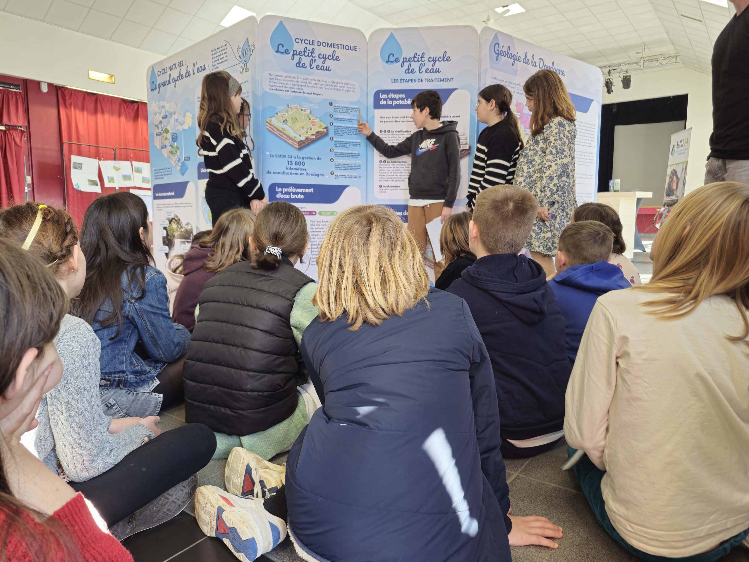 Exposition pédagogique eau potable SMDE 24